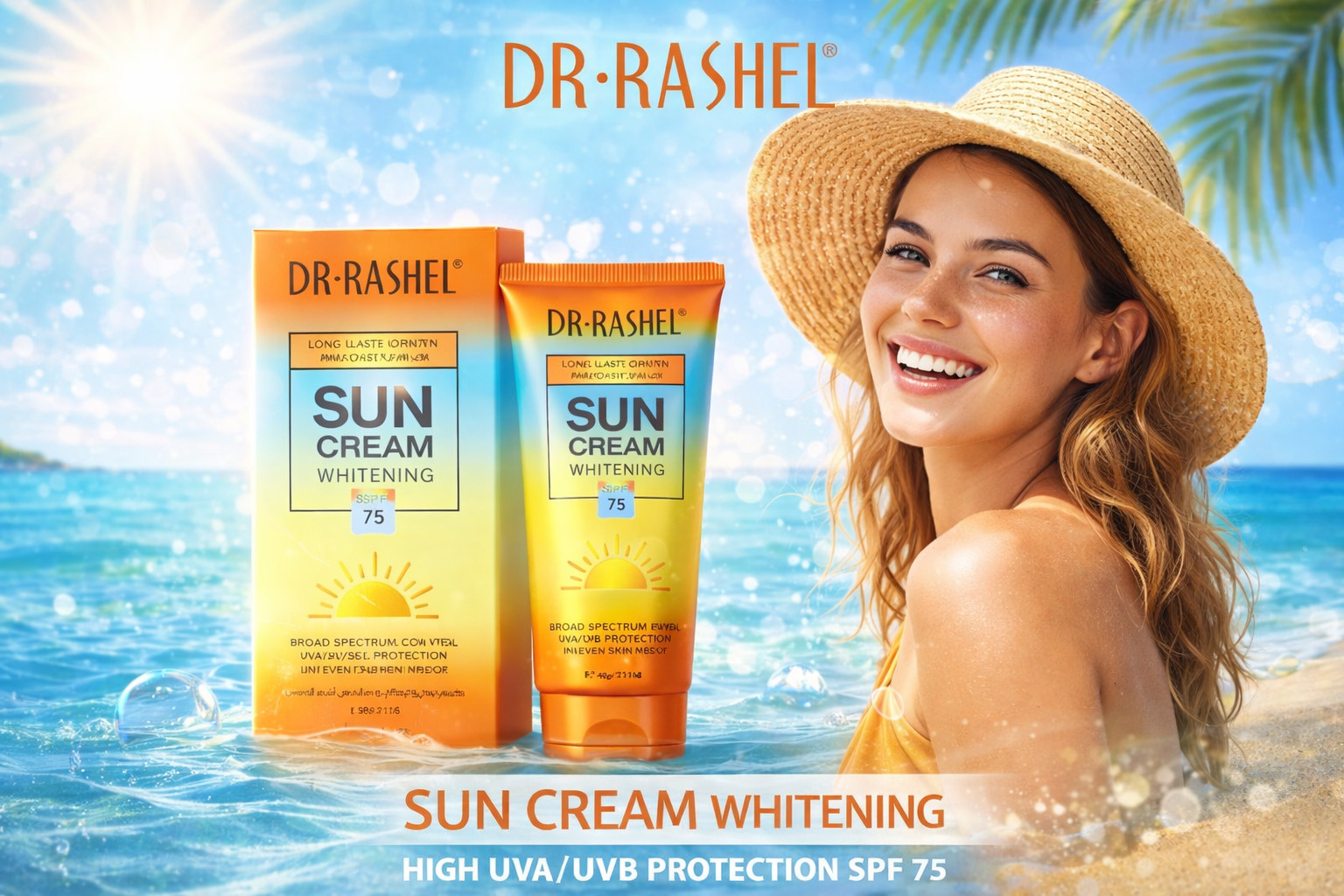 Whitening and Moisturizing Sun Cream SPF75